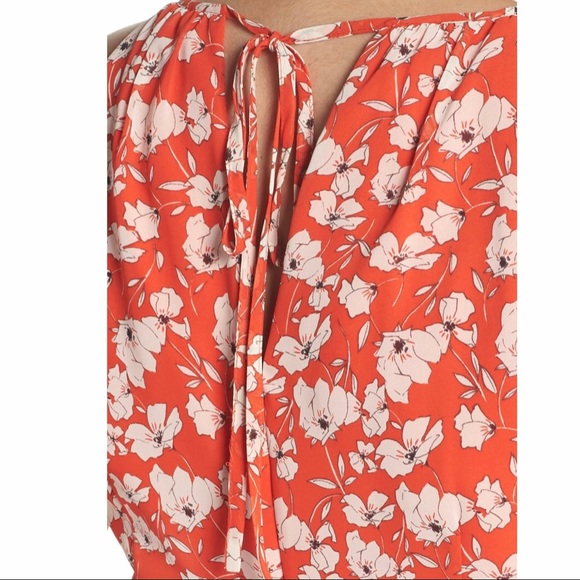 Eliza J Ruffle Hem Halter Neck Chiffon Dress - Picture 4 of 4